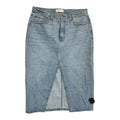 Skirt Midi By Abercrombie And Fitch In Blue Denim, Size:14