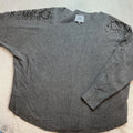 Top Long Sleeve By Milano In Grey, Size: 1x