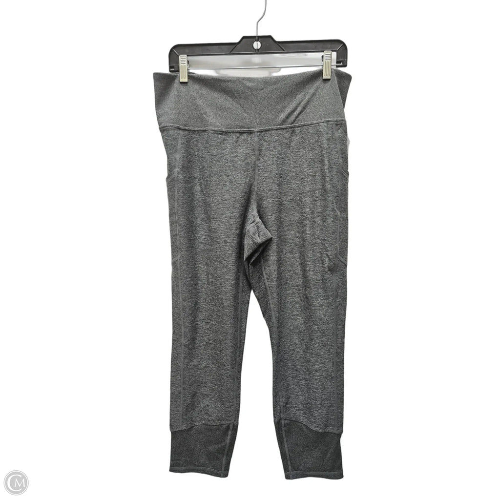Athletic Leggings By Hue In Grey, Size: Xl