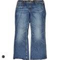 Jeans Boot Cut By Abercrombie And Fitch In Blue Denim, Size: 16