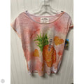 Top Short Sleeve Basic By Clothes Mentor In Orange & Pink, Size: S