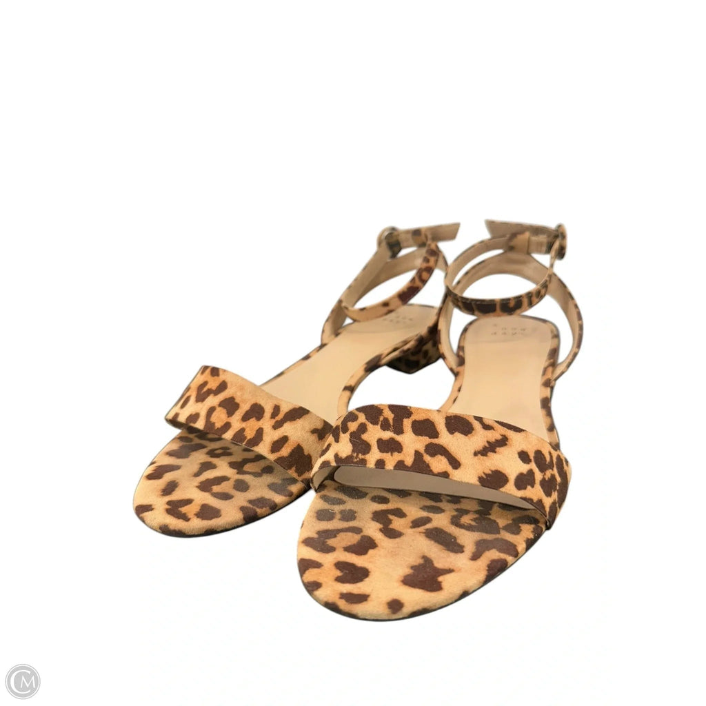 Sandals Flats By A New Day In Animal Print, Size: 8
