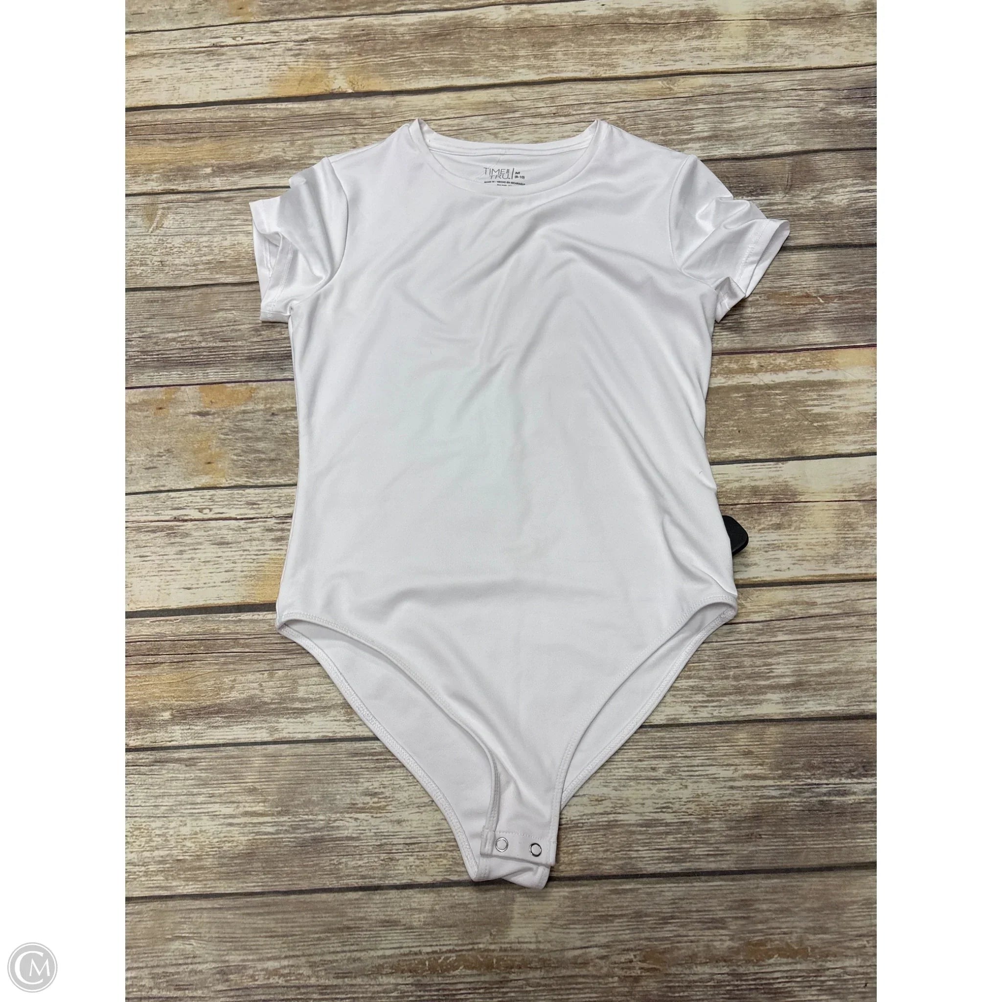 Bodysuit By Time And Tru In White, Size: M