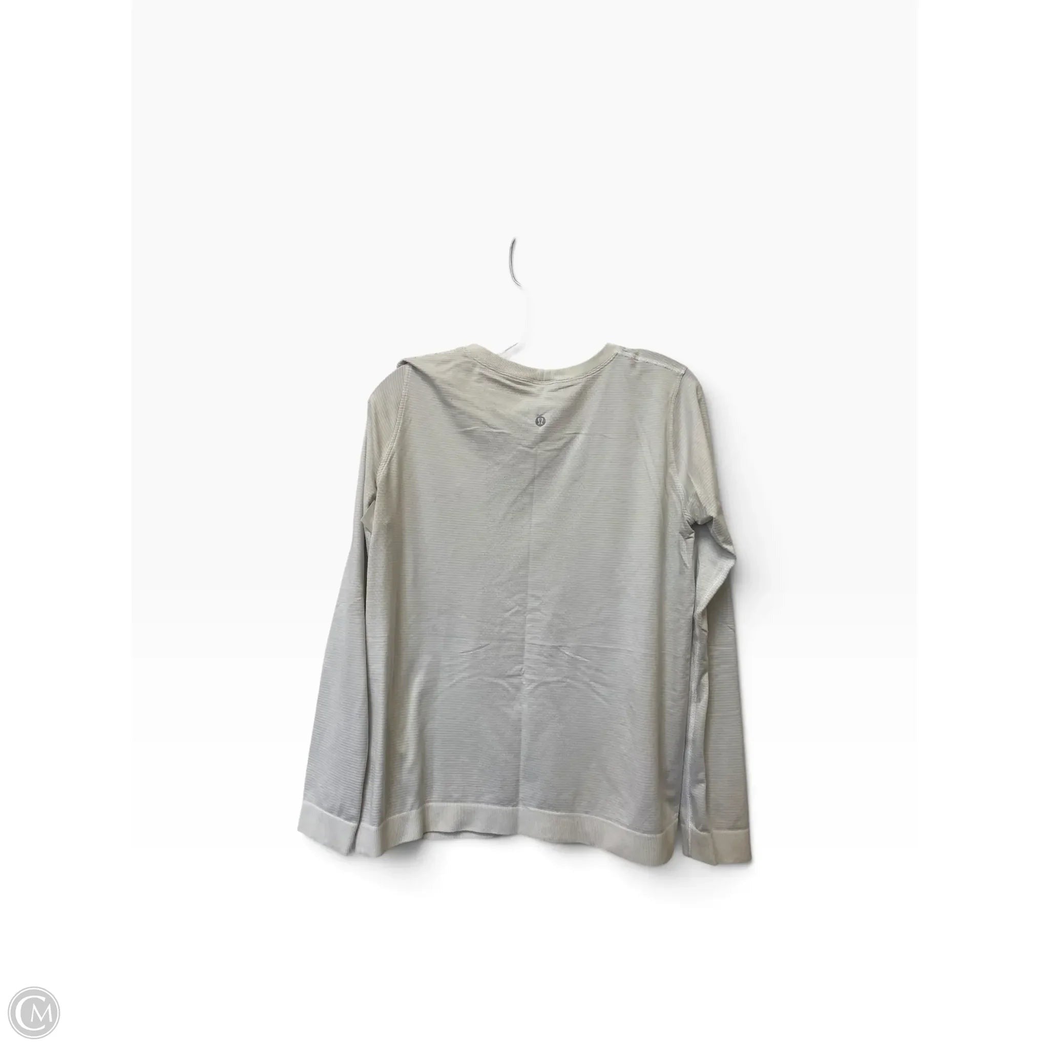 Athletic Top Long Sleeve Crewneck By Lululemon In Cream, Size: S