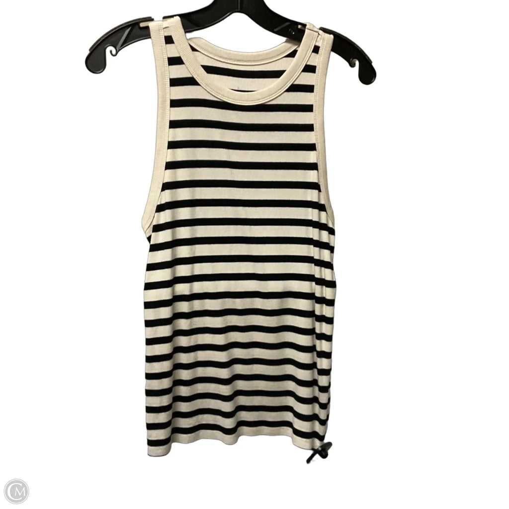 Top Sleeveless Basic By A New Day In Black & Cream, Size: Xl