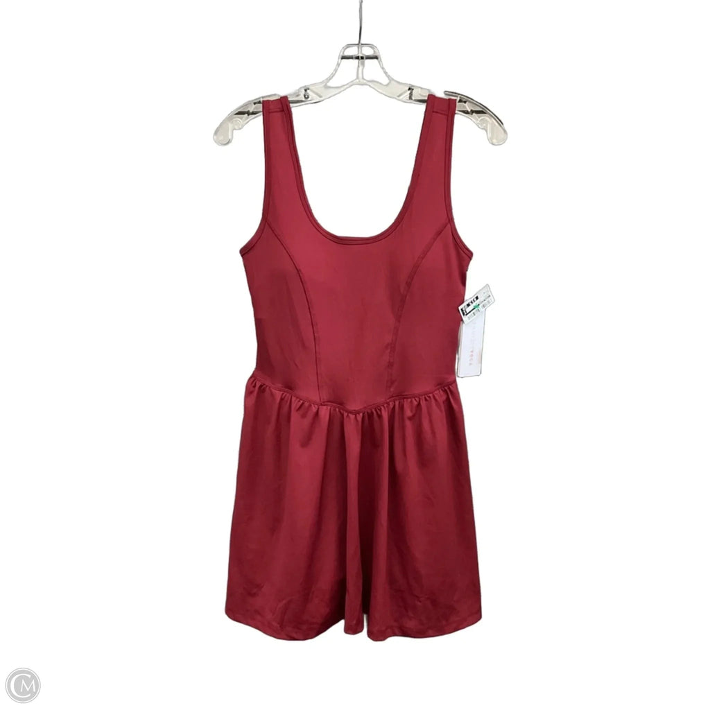 Athletic Dress By Yogalicious In Maroon, Size: M