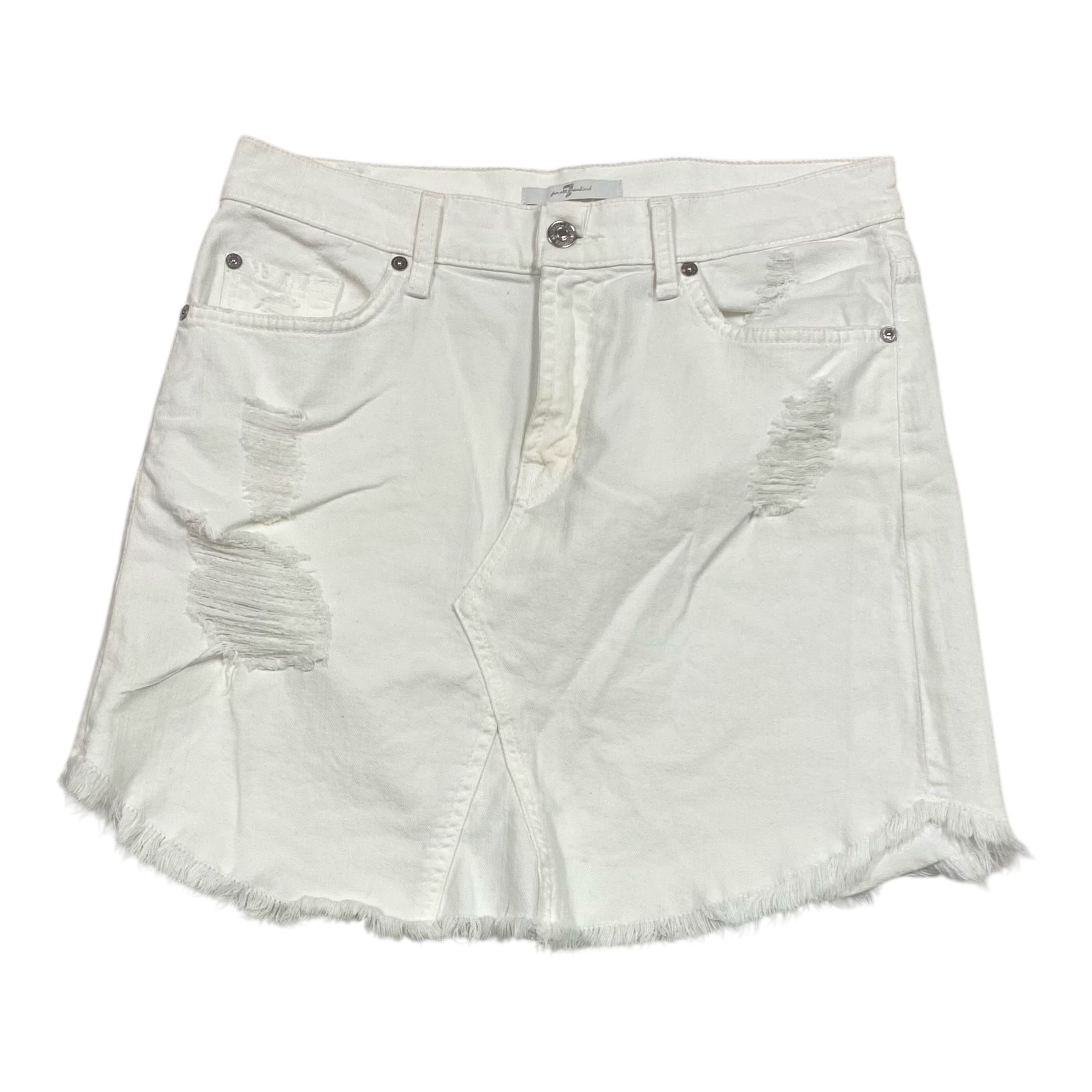 Skirt Midi By 7 For All Mankind In White, Size:6