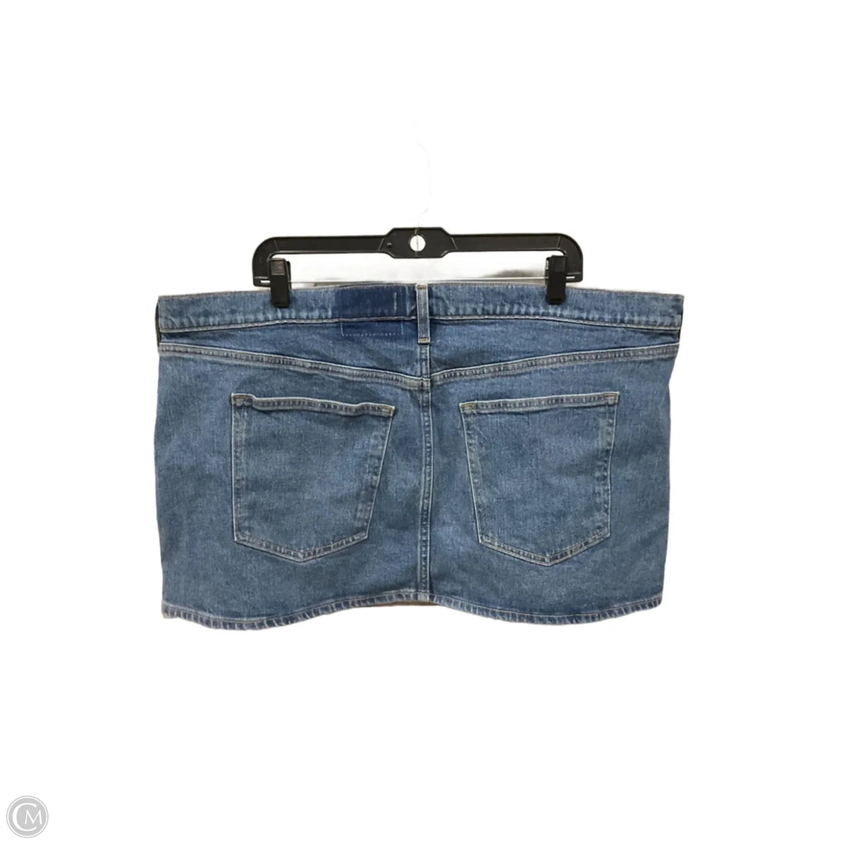 Skirt Midi By Abercrombie And Fitch In Blue Denim, Size: 18