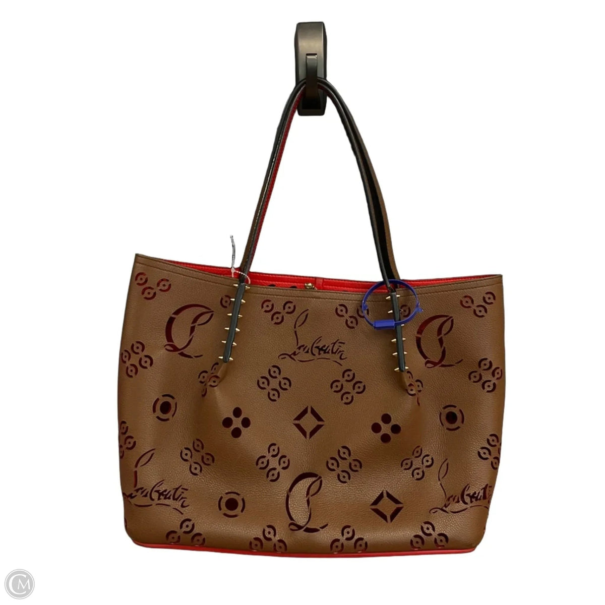 Handbag Luxury Designer By Christian Louboutin, Size: Large