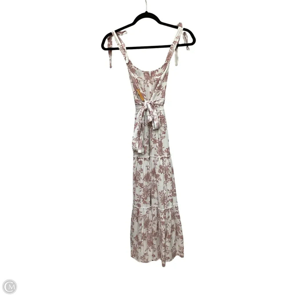 Dress Casual Maxi By Trixxi In Pink & White, Size: M