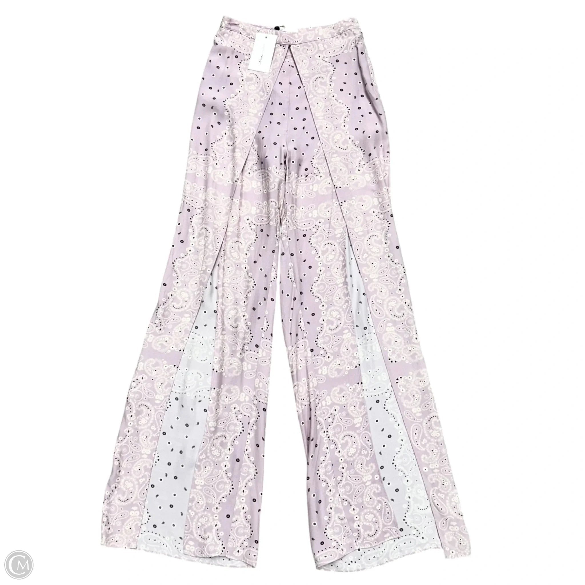 Pants Wide Leg By Lovers & Friends In Purple & White, Size: Xs
