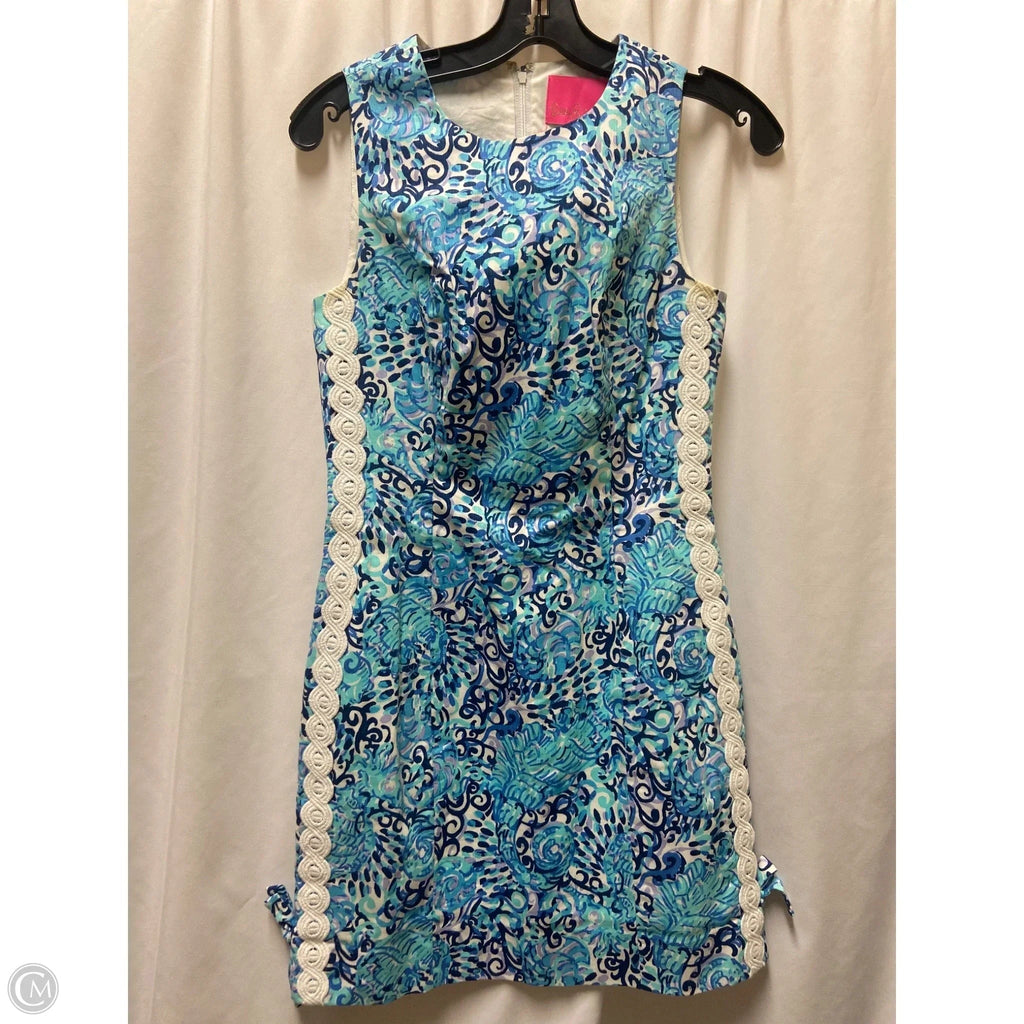 Dress Designer By Lilly Pulitzer In Blue & Purple, Size: 0