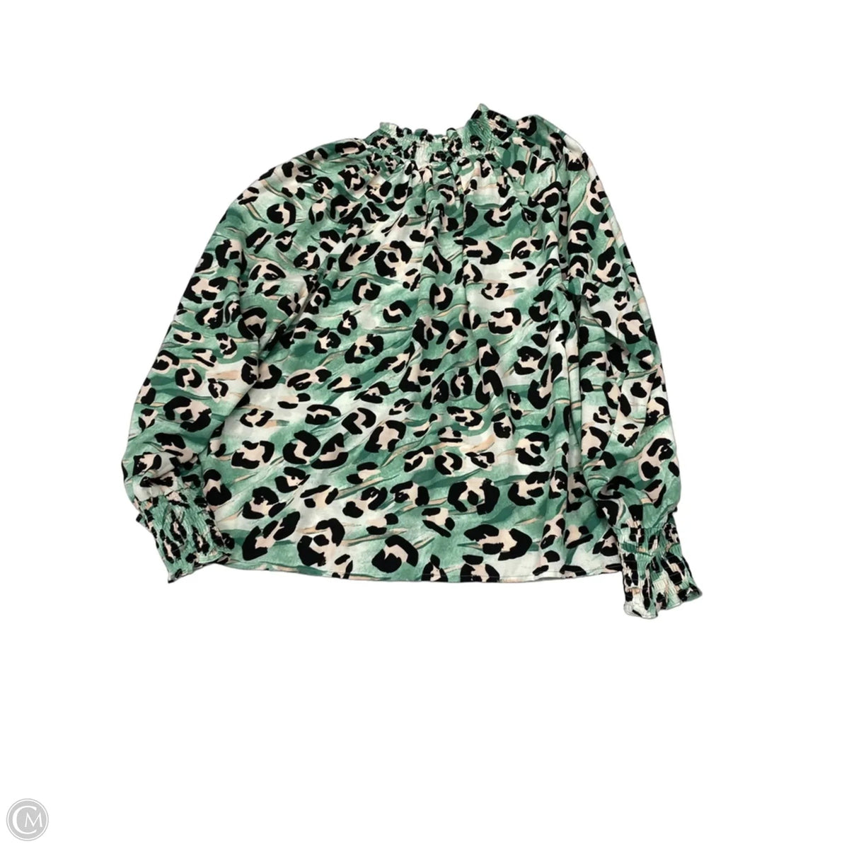 Blouse Long Sleeve By Nine West In Green, Size: Xxl