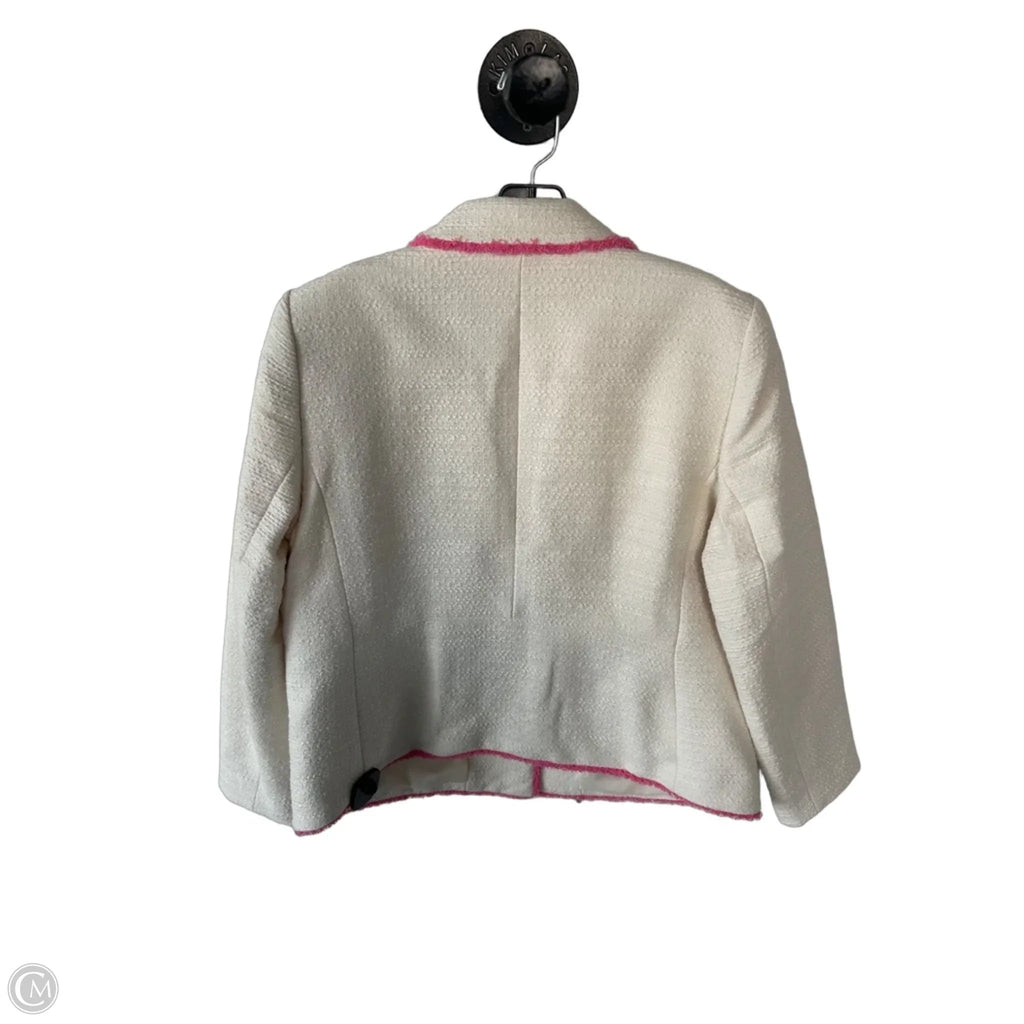Blazer By Talbots In Pink & White, Size: L