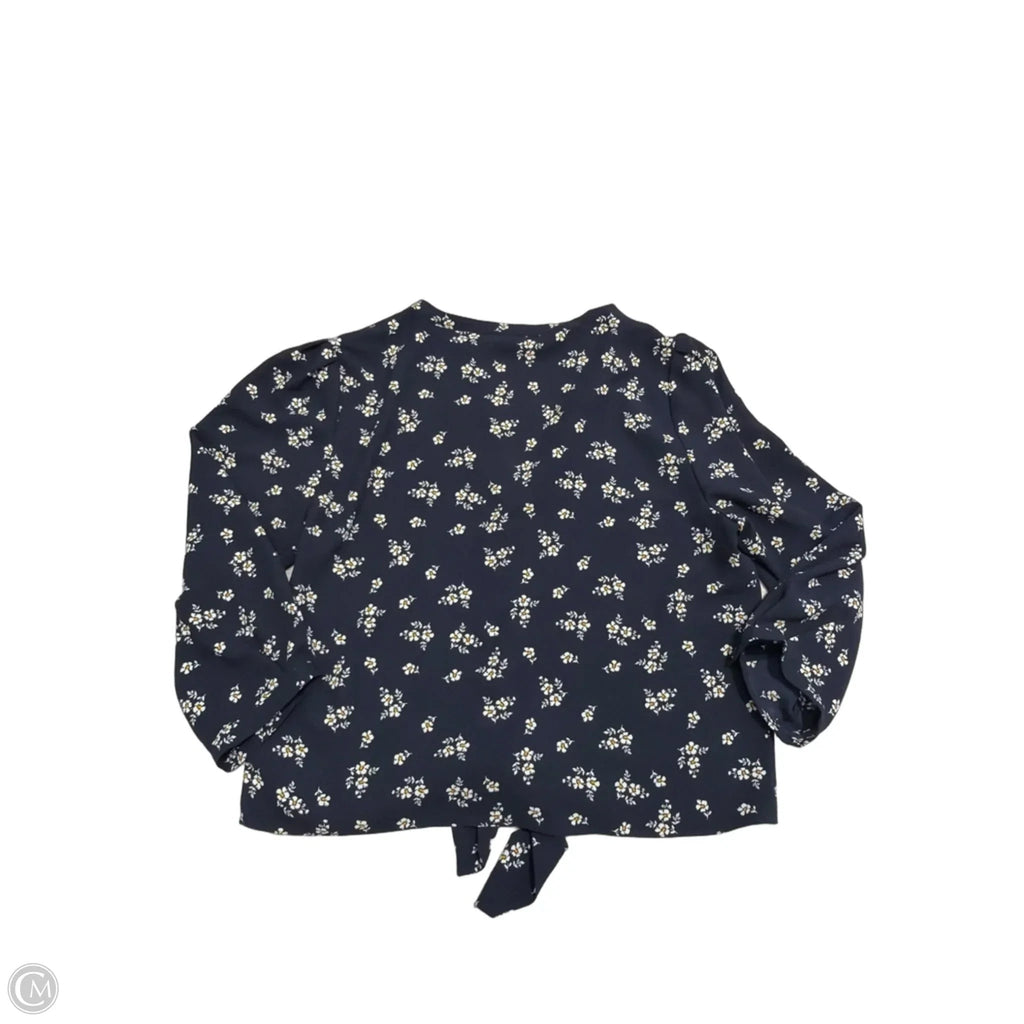 Top Long Sleeve By 1.state In Floral Print, Size: L