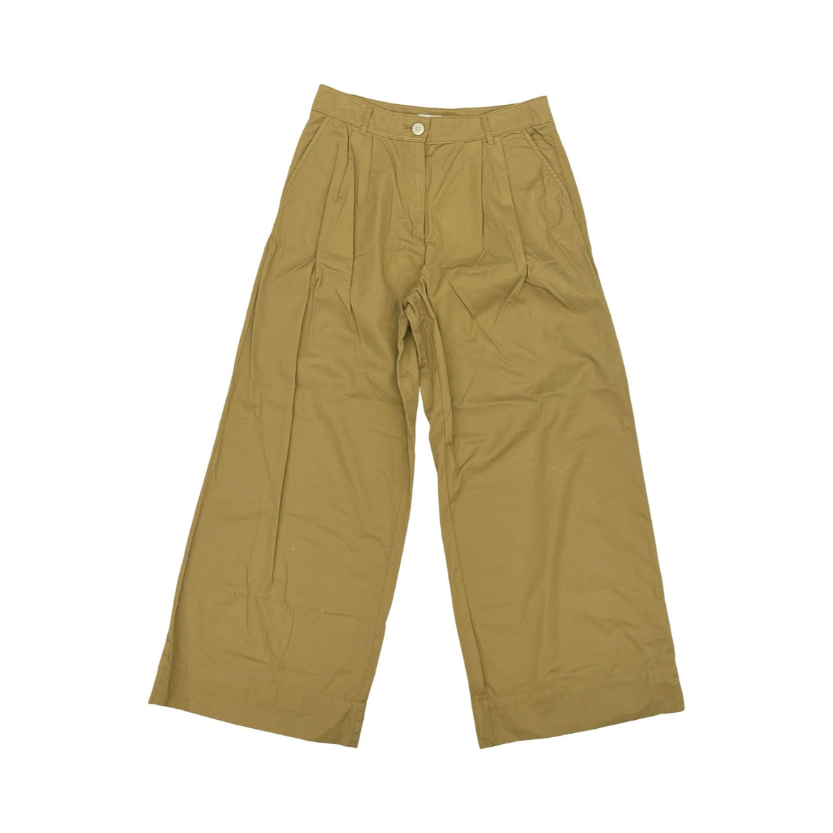 Pants Wide Leg By Loft In Gold, Size:8