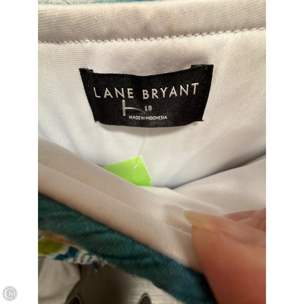 Dress Casual Maxi By Lane Bryant In Blue & Green, Size: 1x