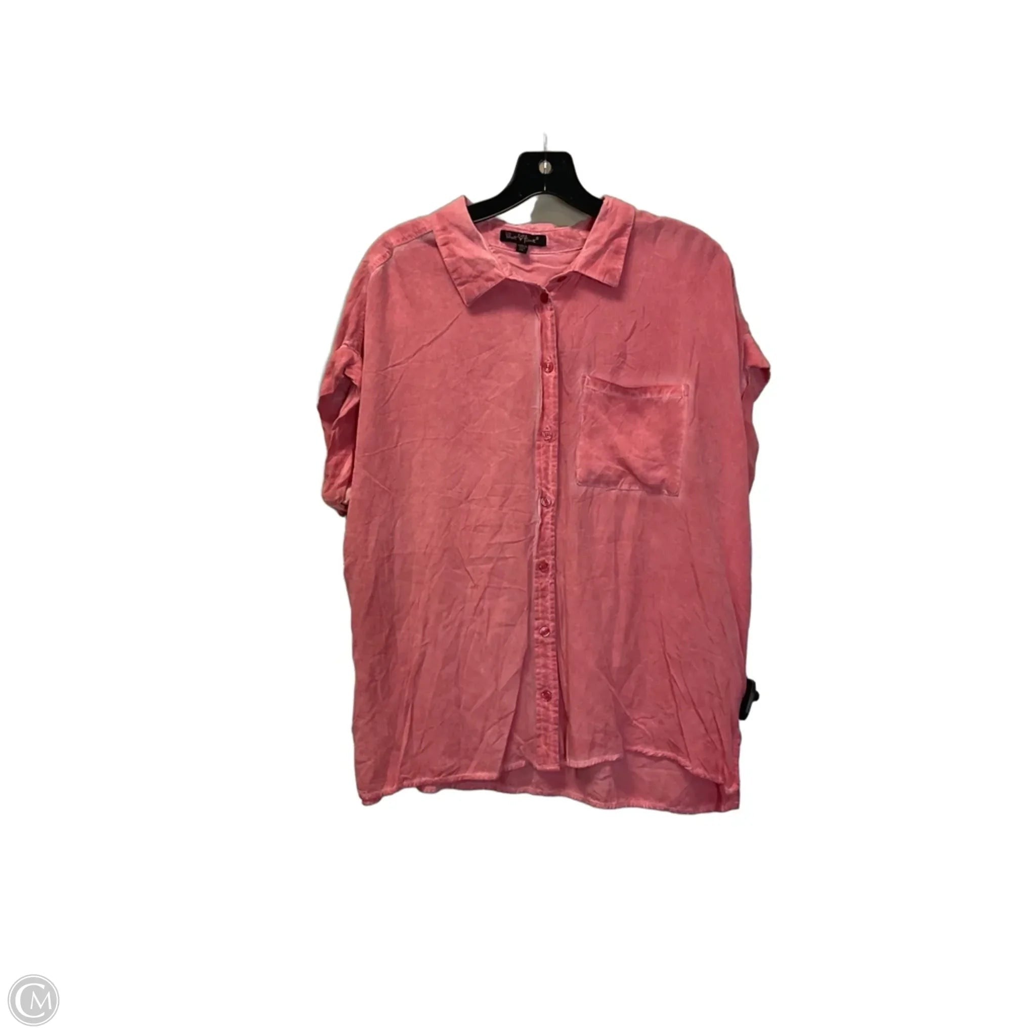 Top Short Sleeve By Velvet Heart In Pink, Size: Xl