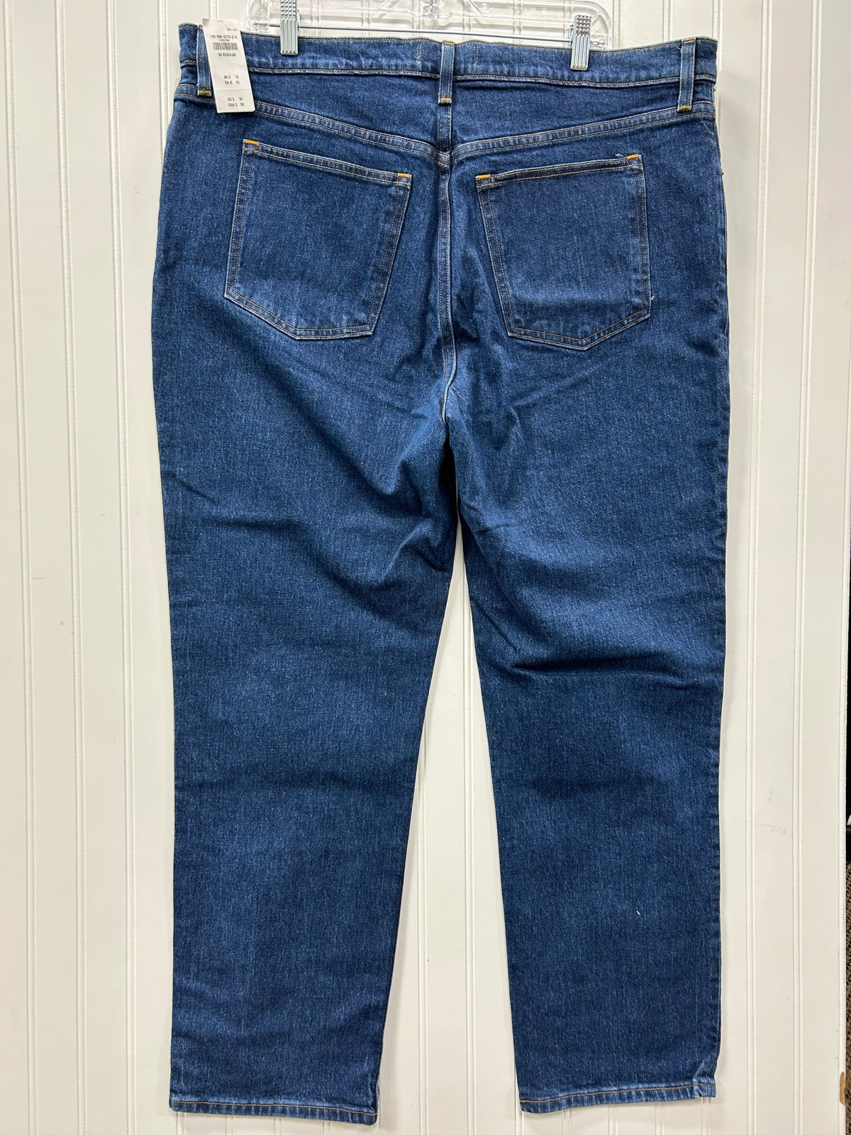 Jeans Straight By Abercrombie And Fitch In Blue Denim, Size:14