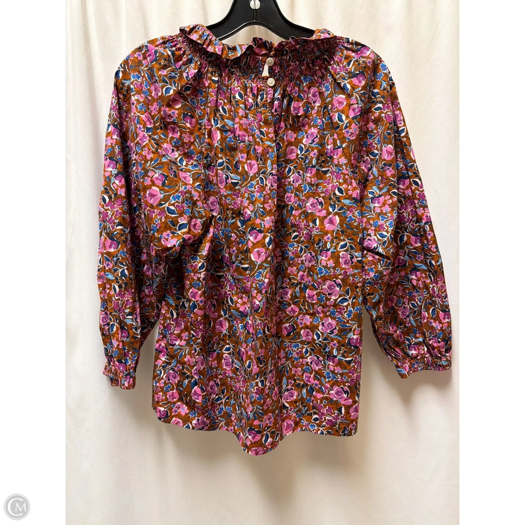 Top Long Sleeve By J. Crew In Pink, Size: M