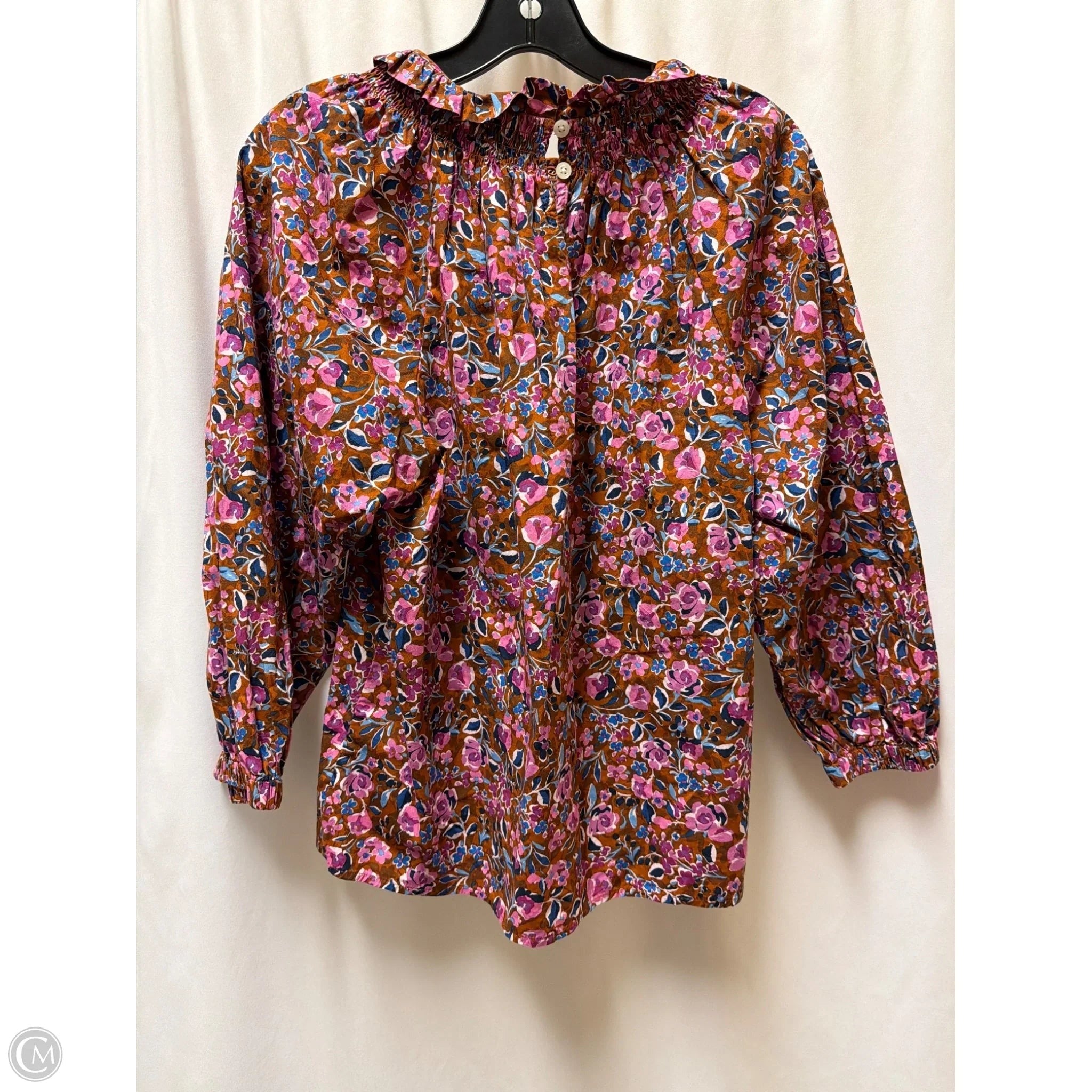 Top Long Sleeve By J. Crew In Pink, Size: M