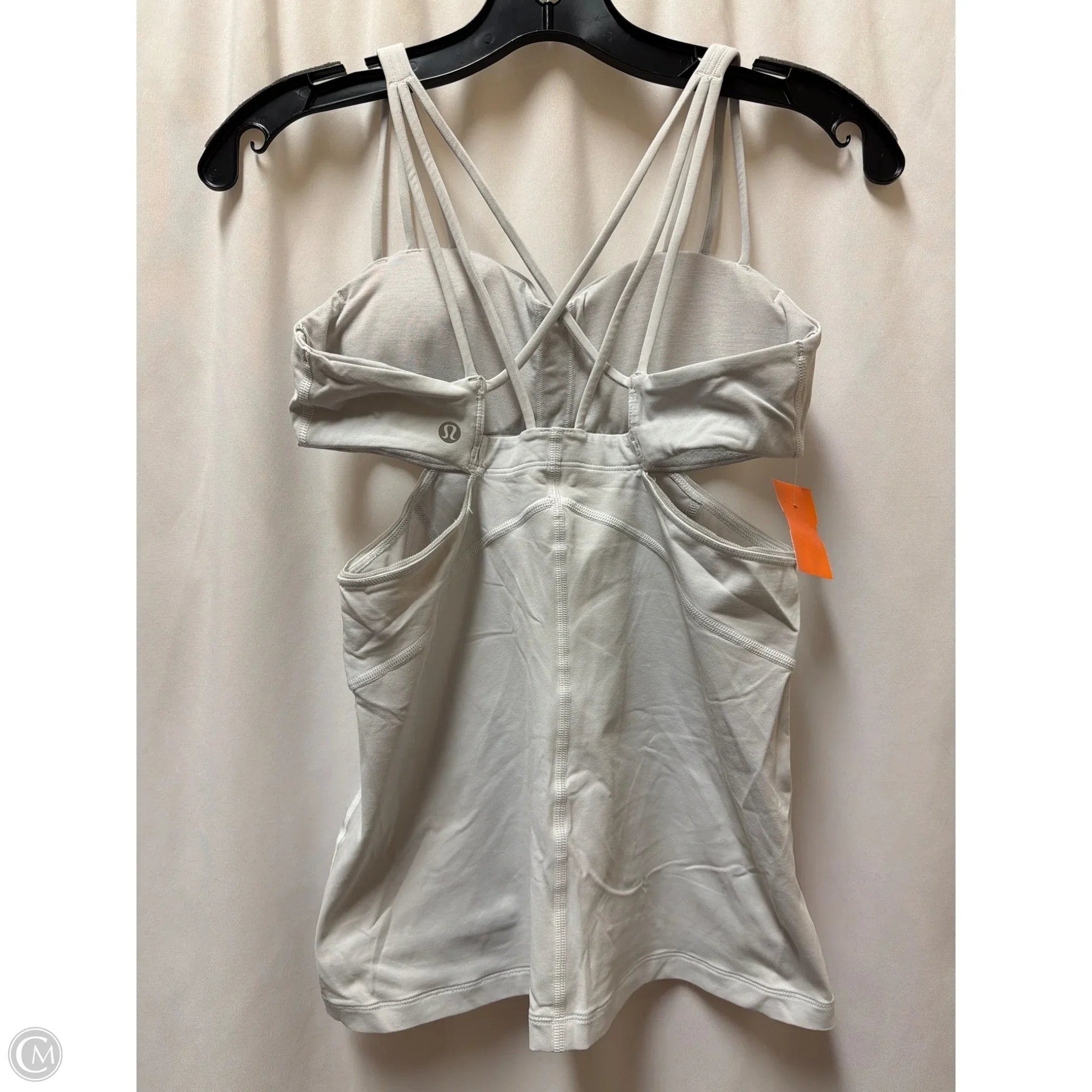 Athletic Tank Top By Lululemon In White, Size: 6