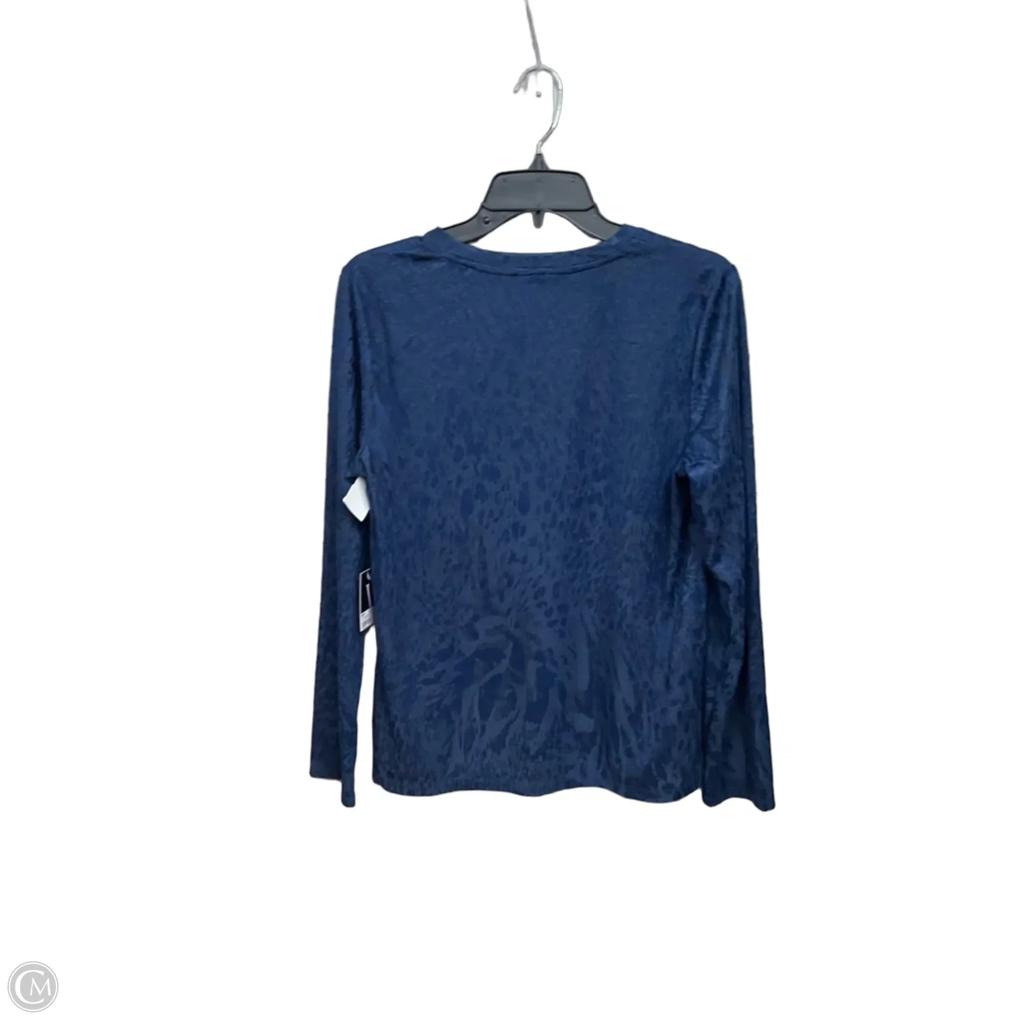 Top Long Sleeve By Simply Vera In Blue, Size: M
