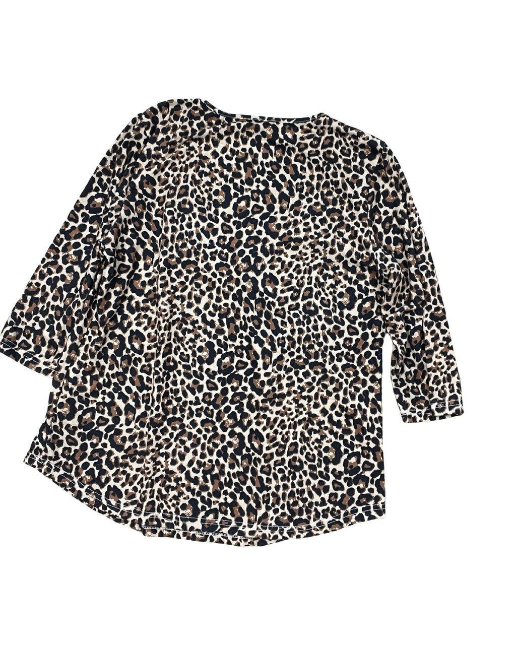 Top 3/4 Sleeve By Clothes Mentor In Animal Print, Size:L