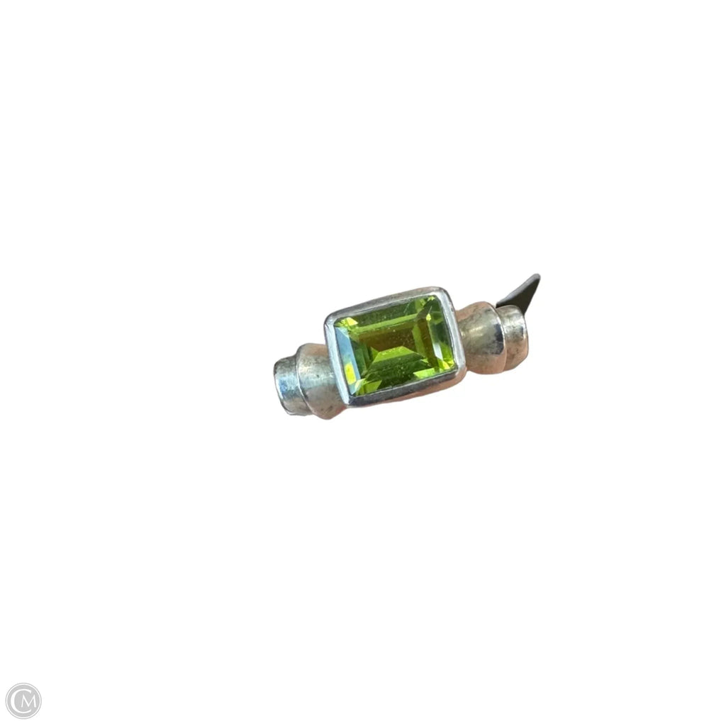 Sterling silver -green stone Ring by Silpada size 9