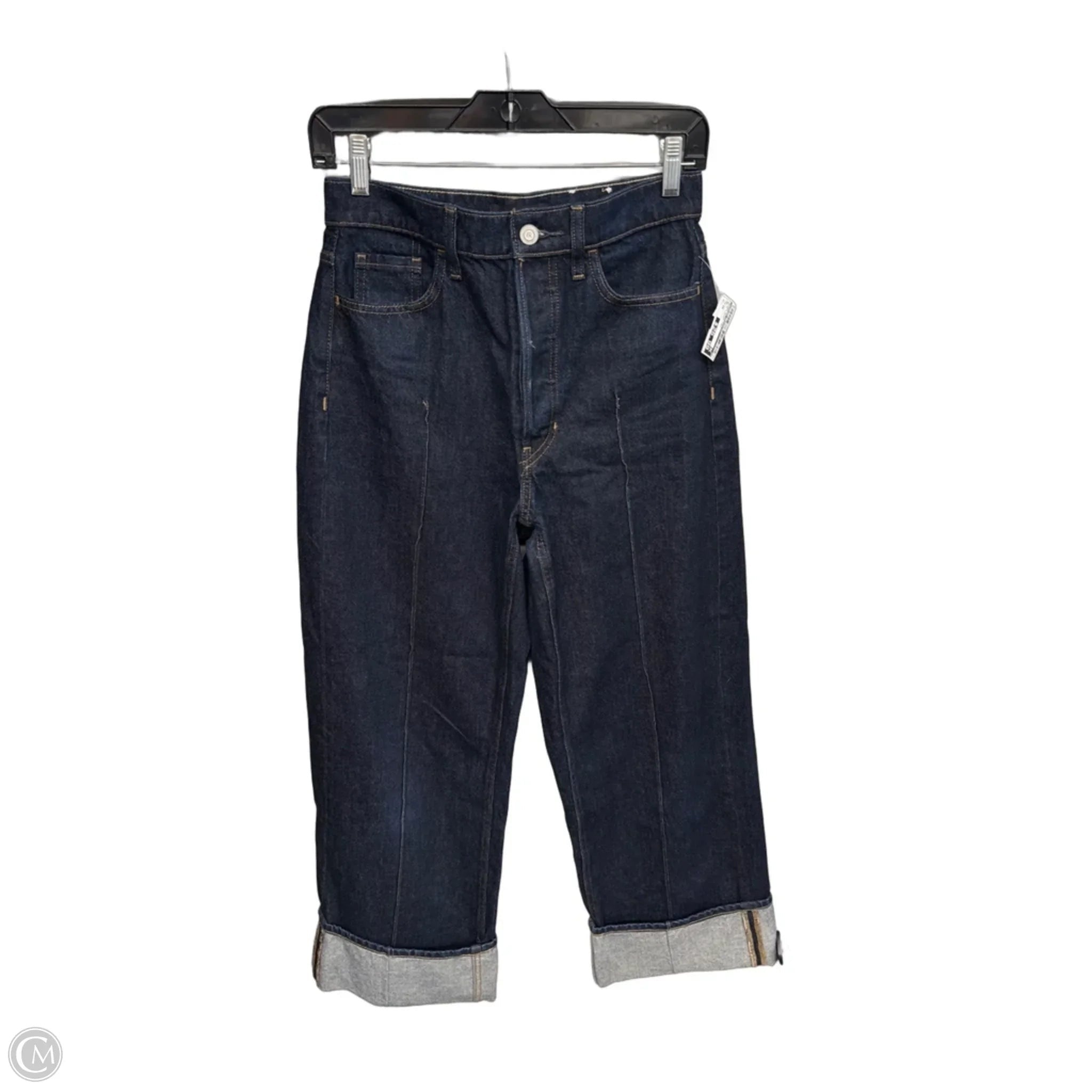Jeans Wide Leg By Banana Republic In Blue Denim, Size: 26