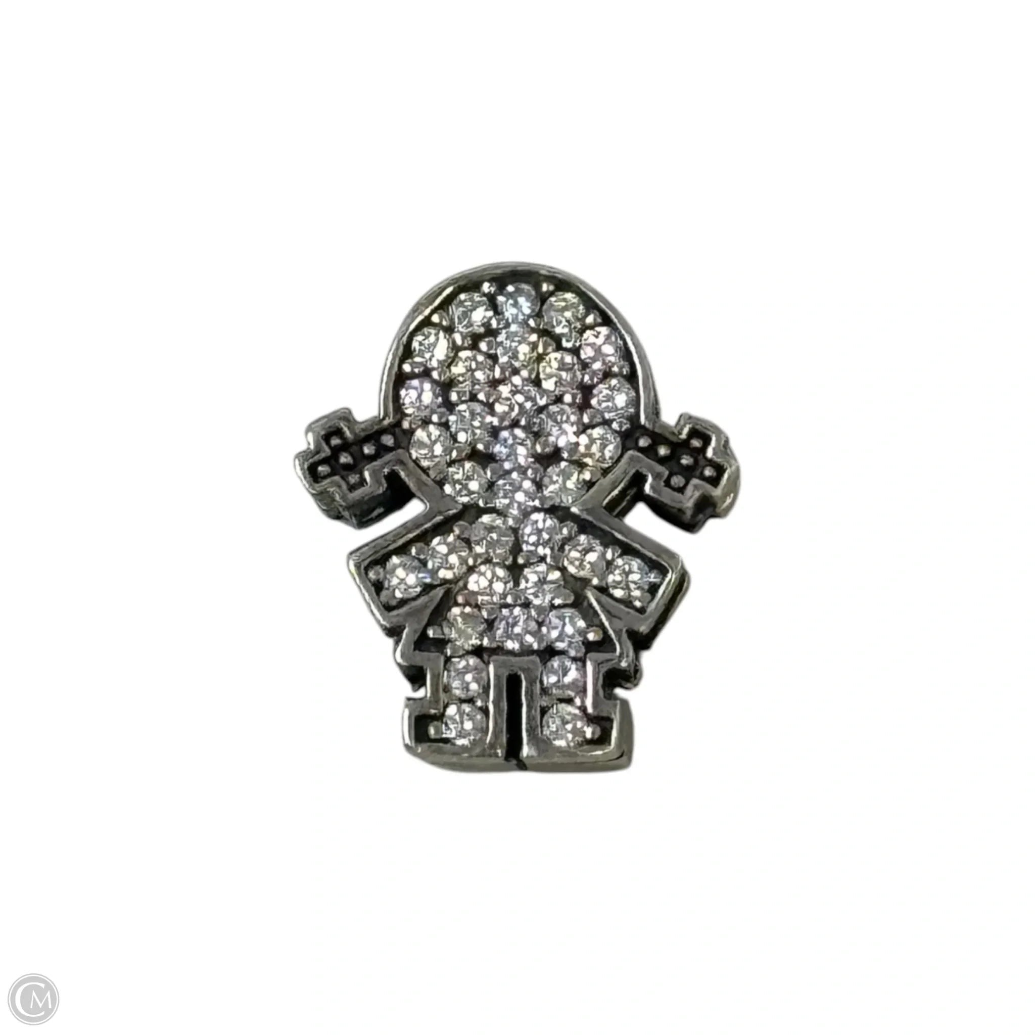 Little Girl Sterling Silver Bracelet Clip Charm