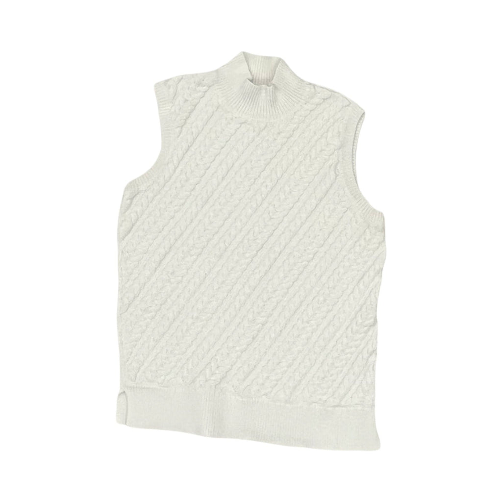 Top Sleeveless By Talbots In White, Size:Sp