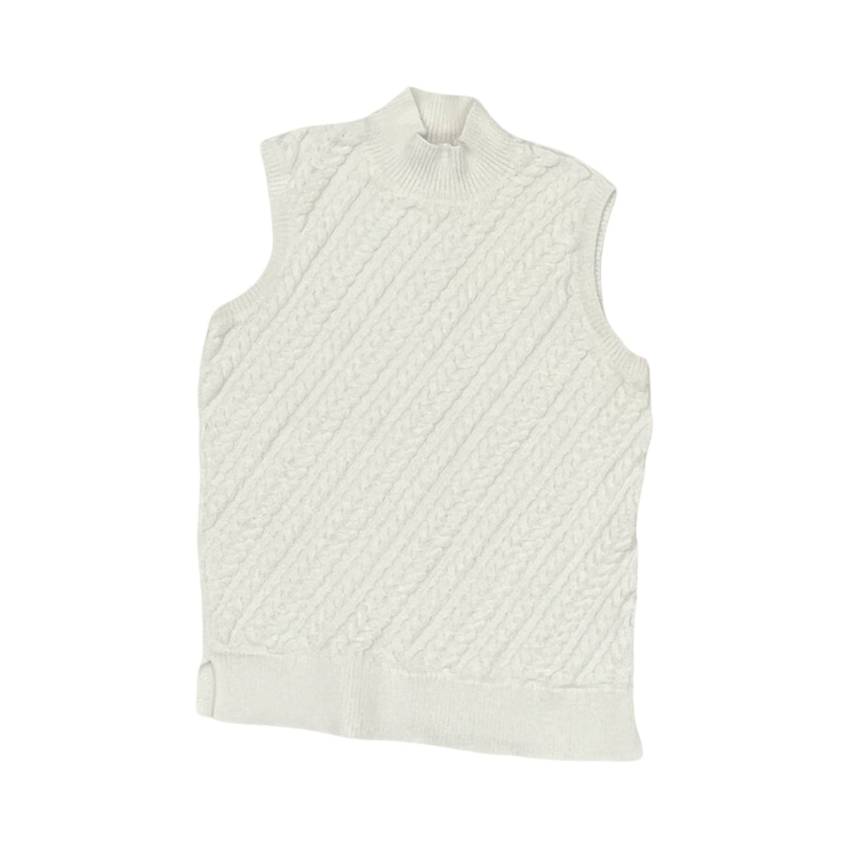 Top Sleeveless By Talbots In White, Size:Sp
