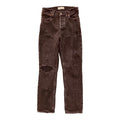 Jeans Straight By Abercrombie And Fitch In Black Denim, Size:2