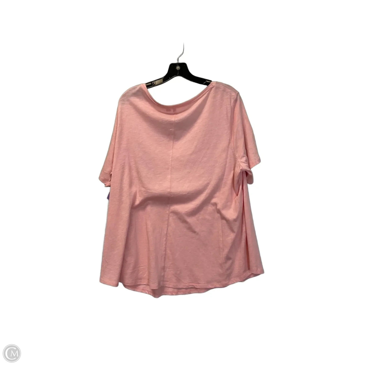 Top Short Sleeve By Cato In Pink, Size: 2x