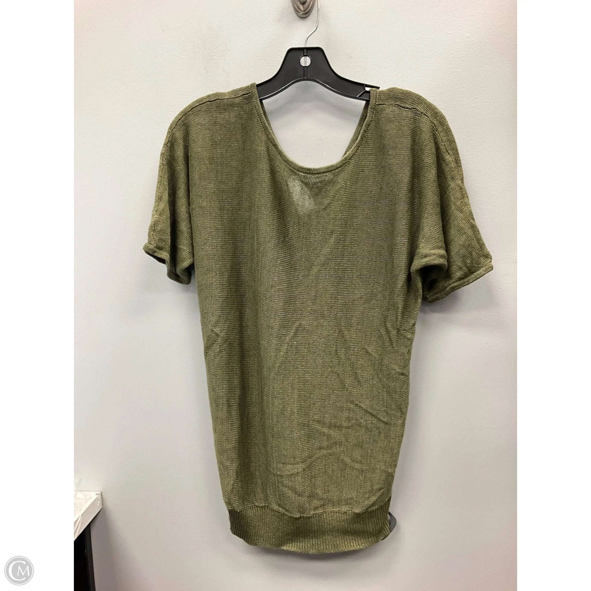 Sweater Short Sleeve By Talbots In Green, Size: M