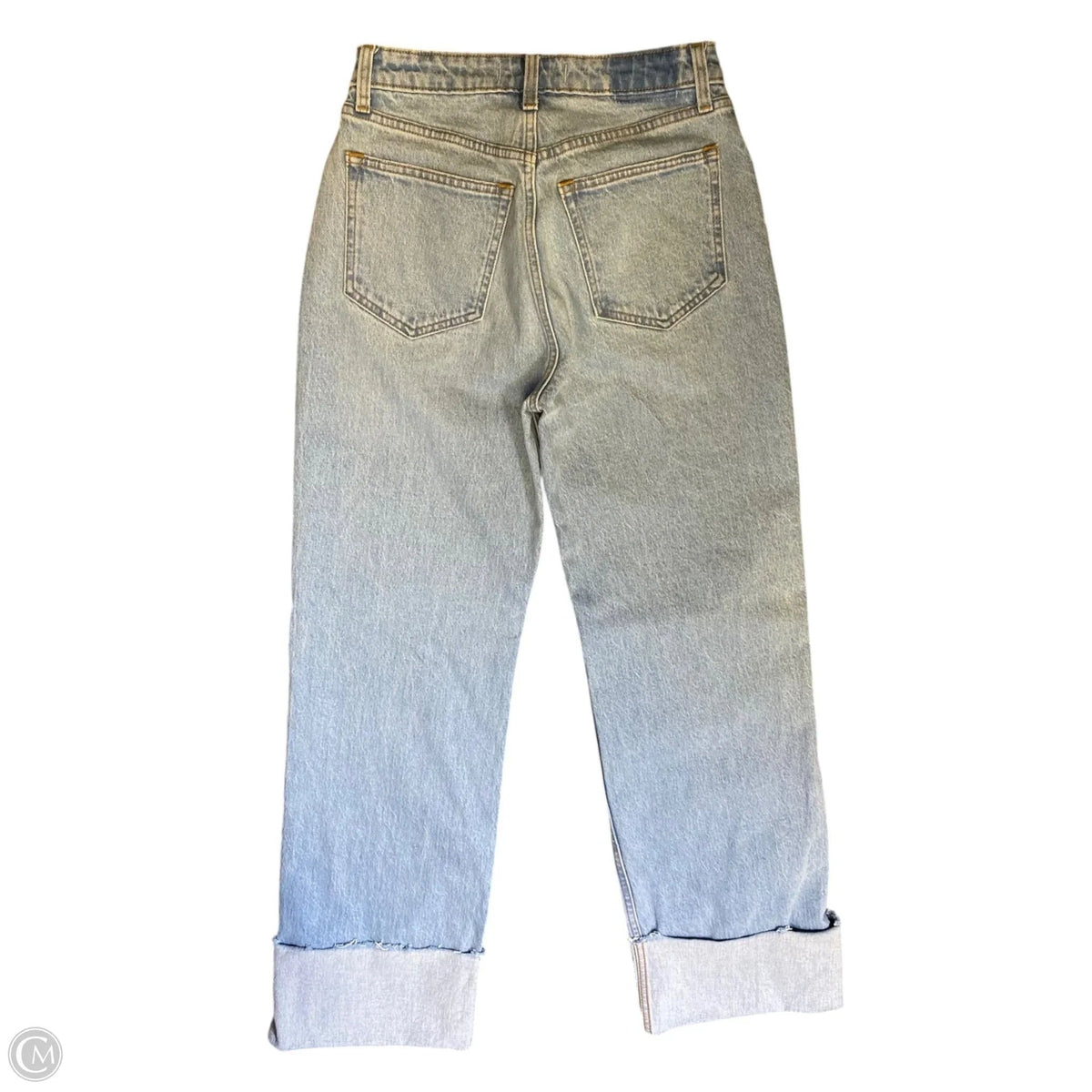 Jeans Wide Leg By Abercrombie And Fitch In Blue Denim, Size: 0