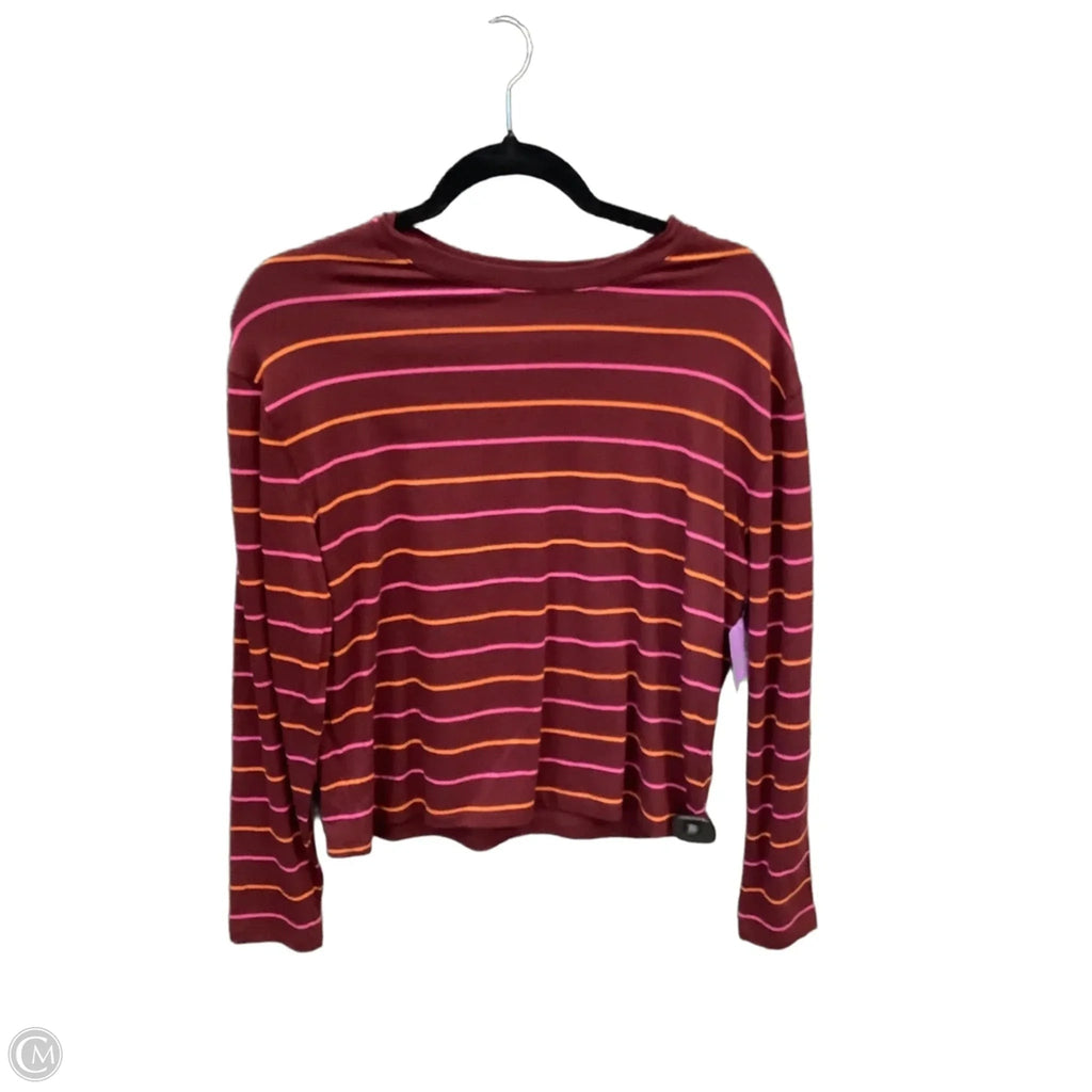 Top Long Sleeve By A New Day In Striped Pattern, Size: S