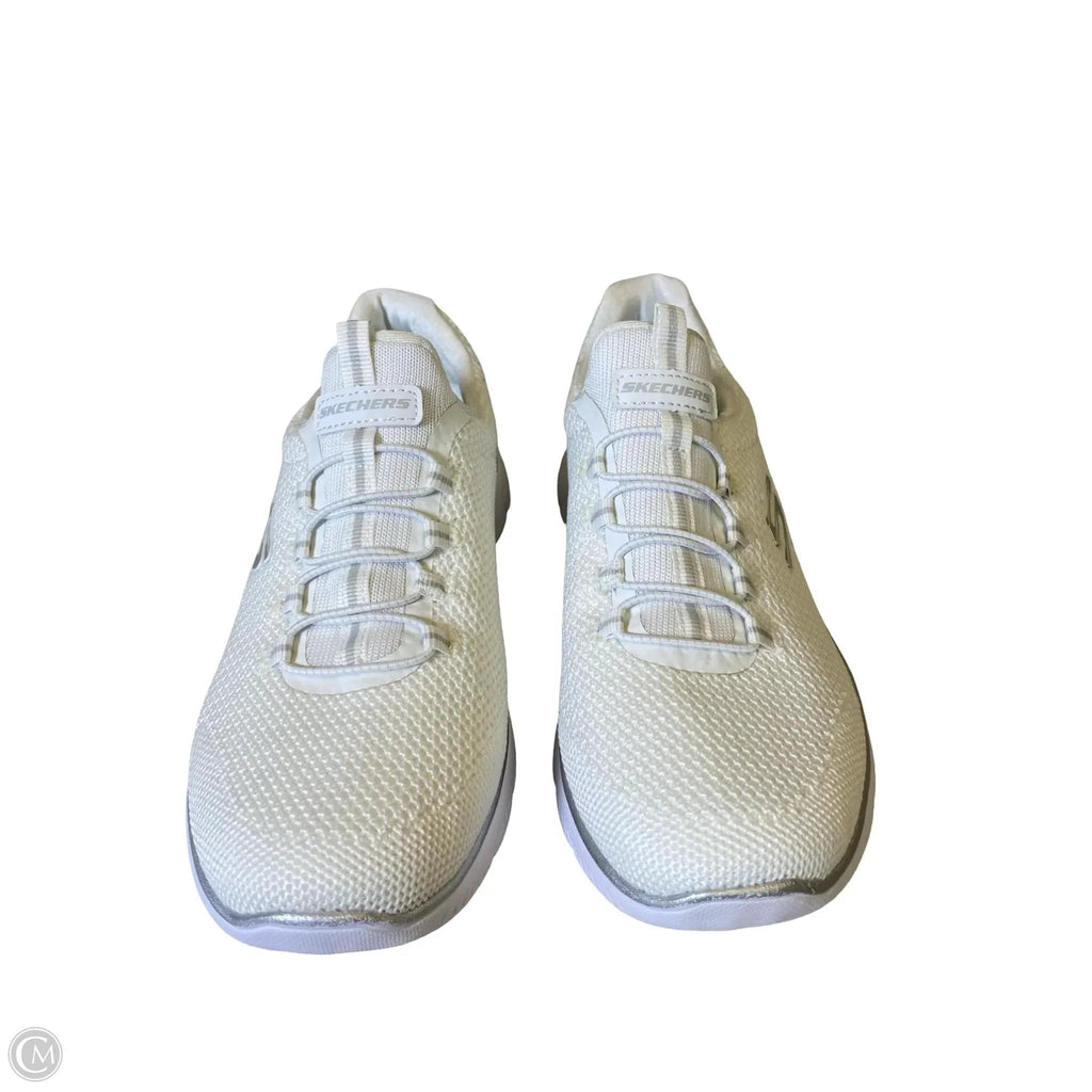 Shoes Sneakers By Skechers In White, Size: 6.5