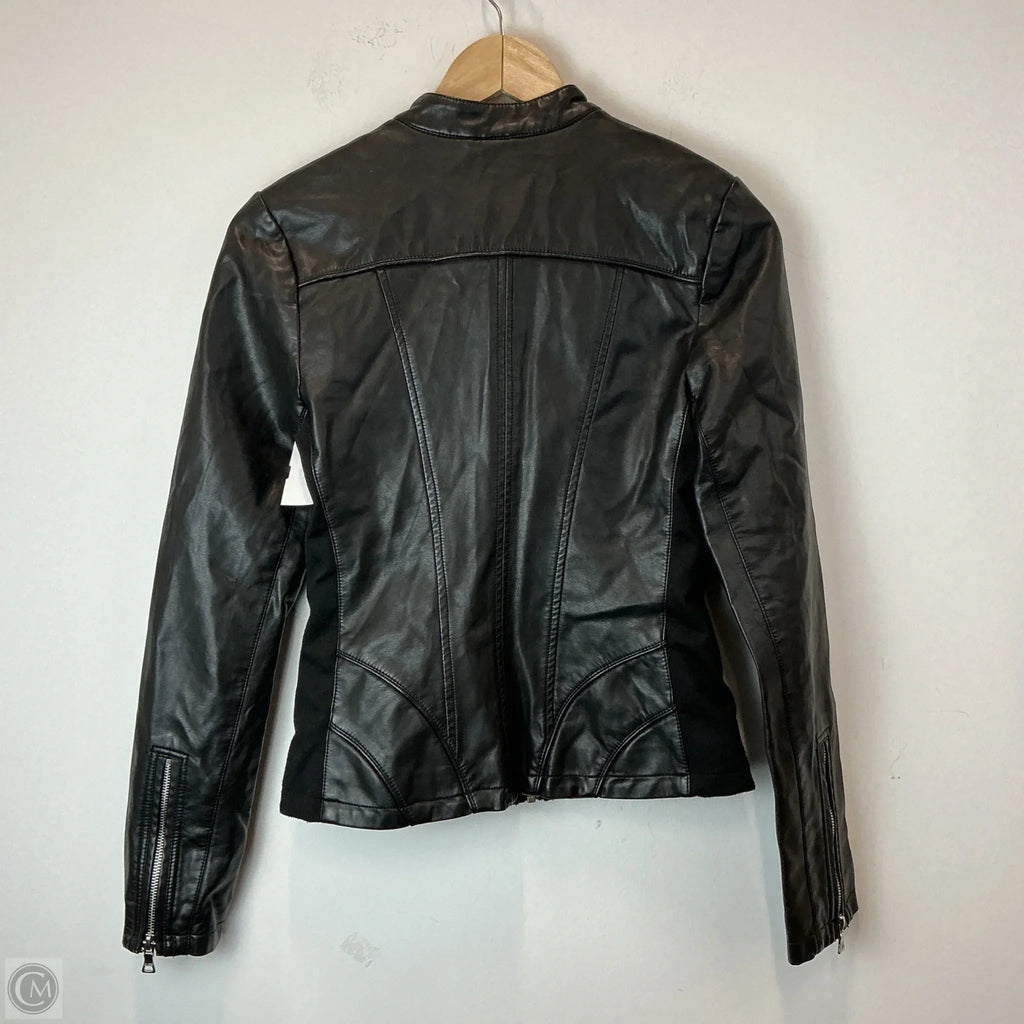 Jacket Moto By Guess In Black, Size: Xs