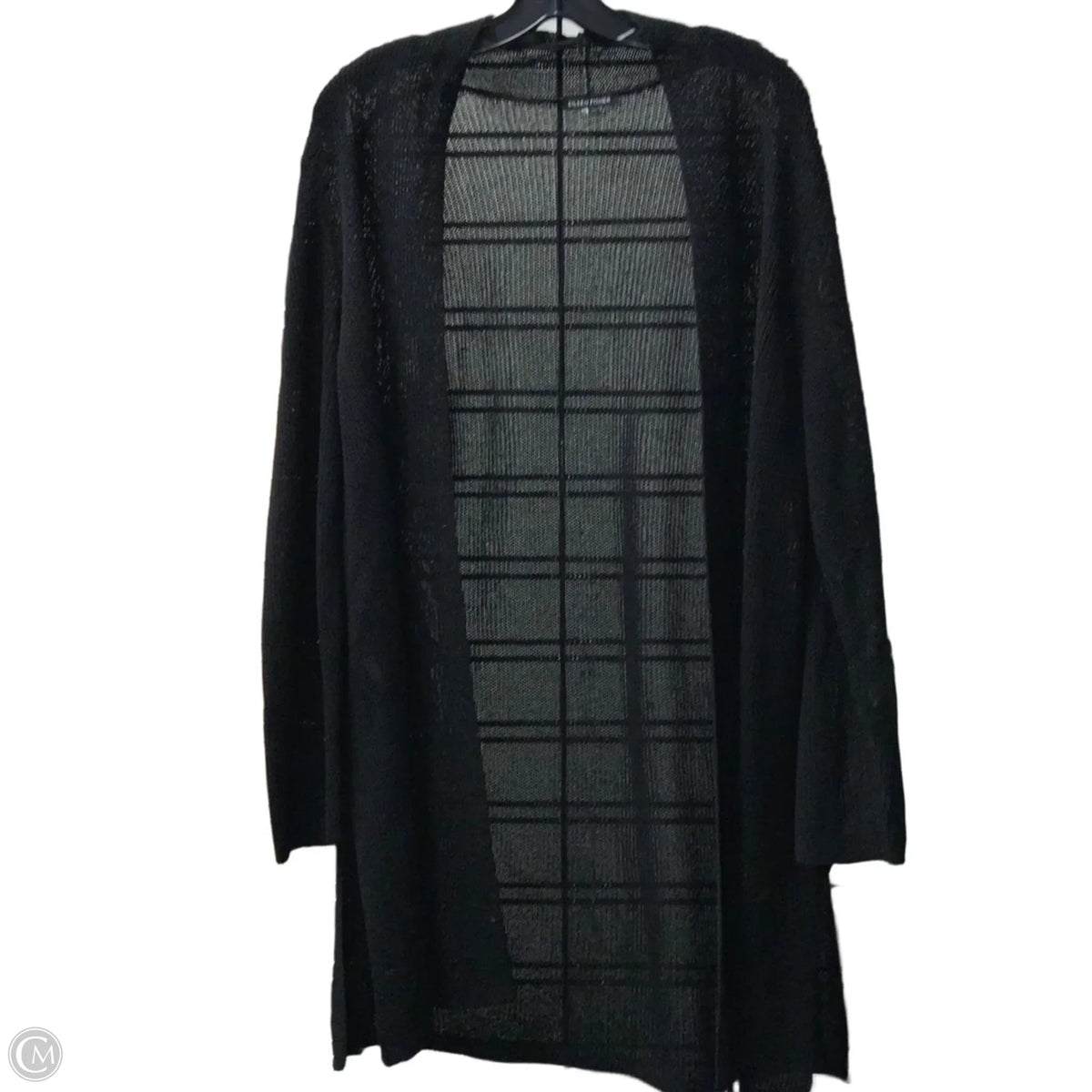 Sweater Cardigan By Eileen Fisher In Black, Size: L
