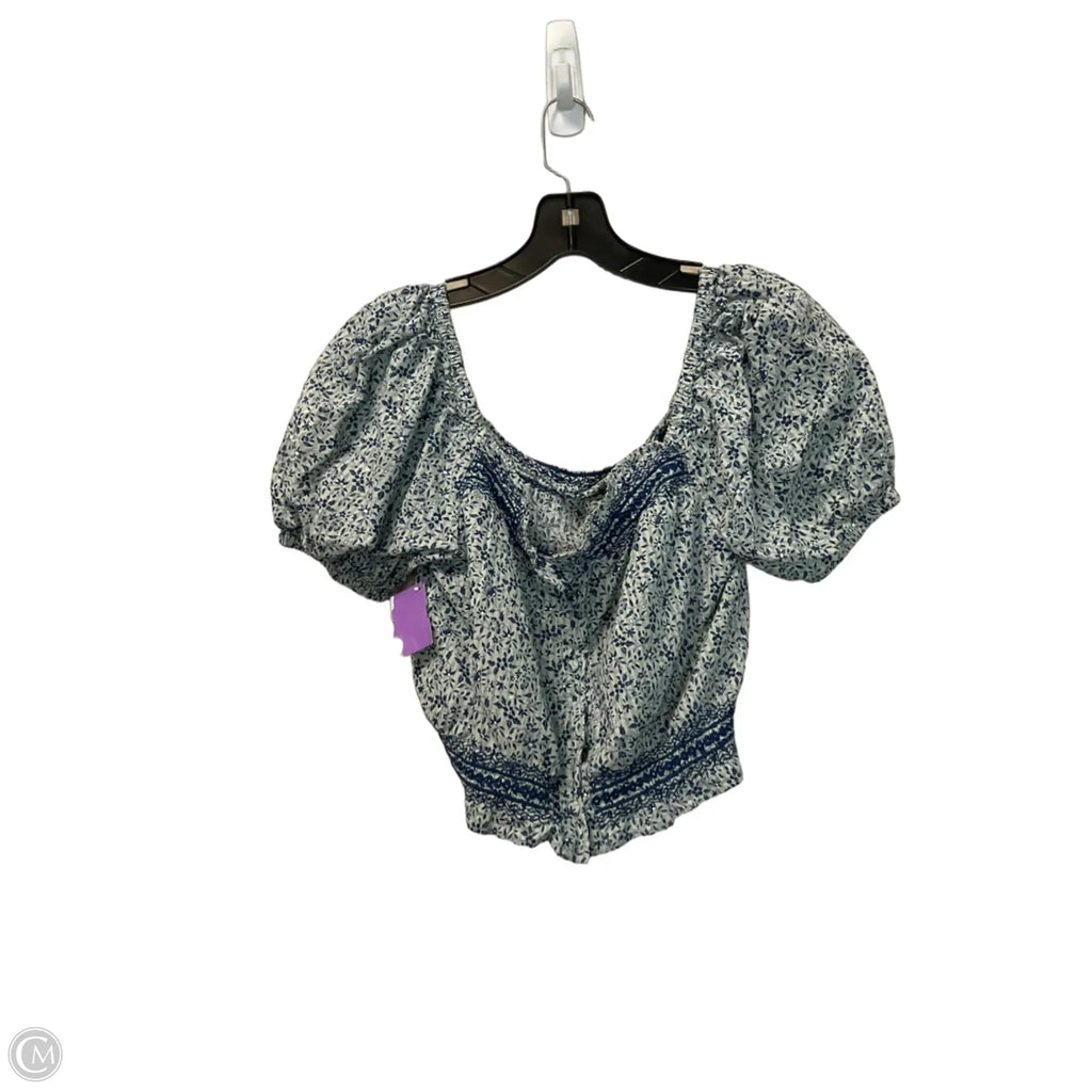 Top Short Sleeve By Madewell In Blue, Size: Xs