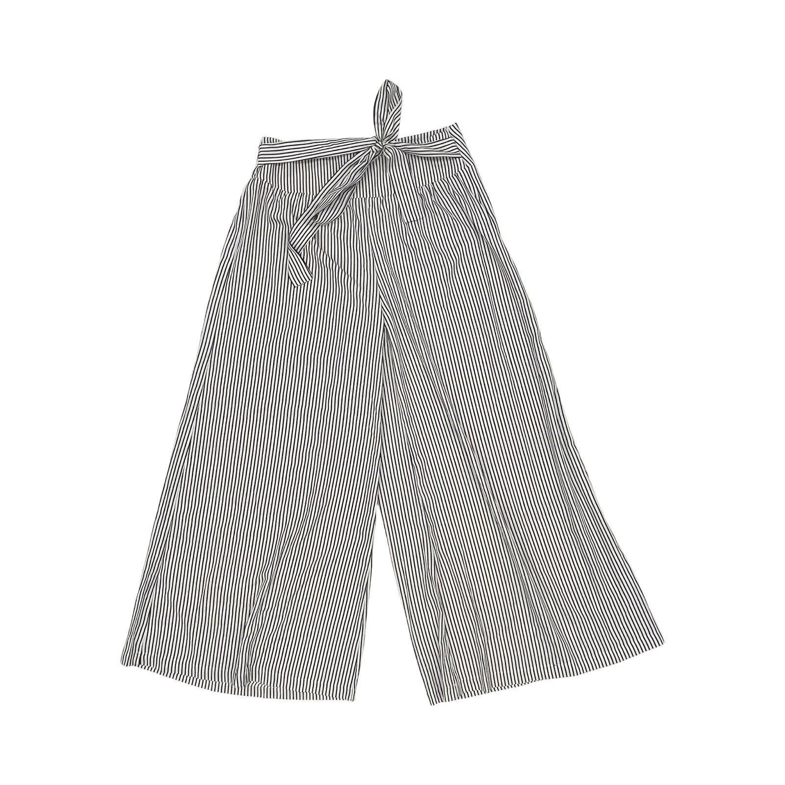 Pants Wide Leg By Clothes Mentor In Black & White, Size:Xl