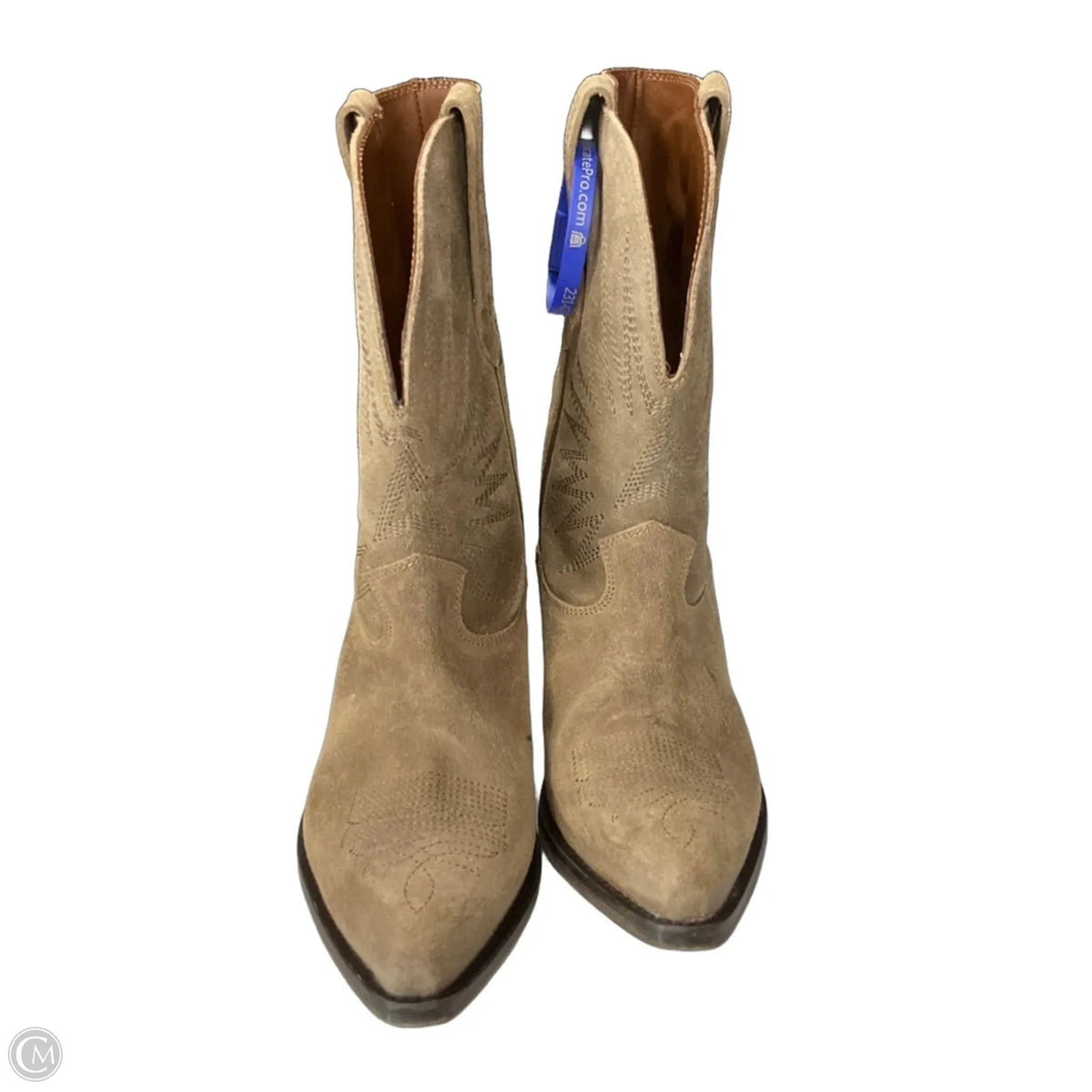Boots Luxury Designer By Golden Goose In Grey, Size: 6