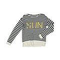 Sweater By Loft In Blue & Cream, Size:S
