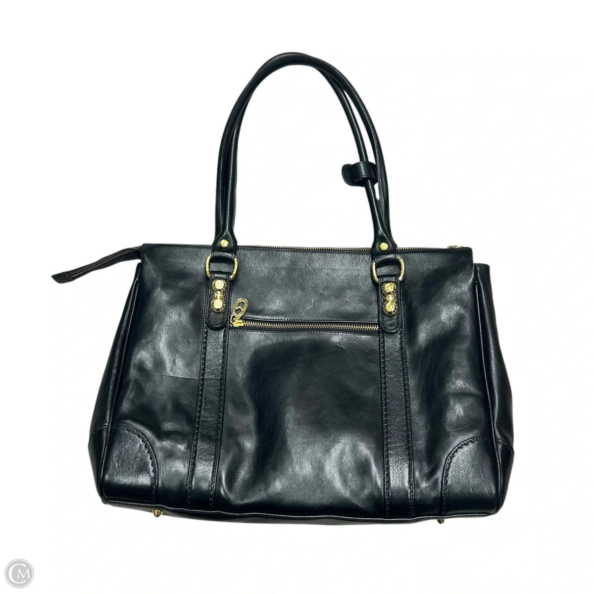 Handbag Leather By Marino Orlandi, Size: Medium