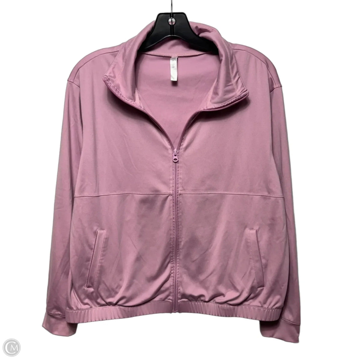 Athletic Jacket By Ebb & Flow In Mauve, Size: L