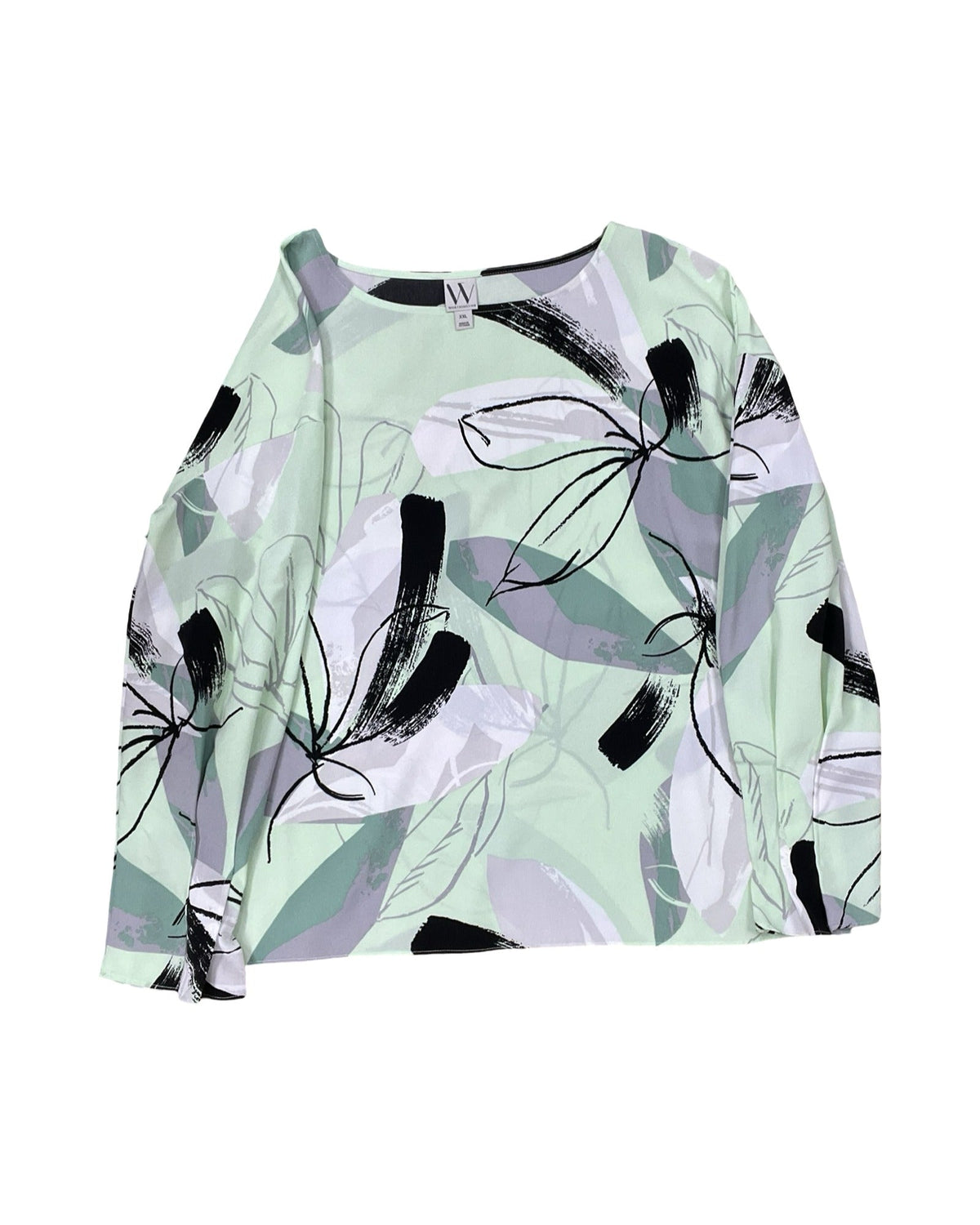 Top Ls By Worthington In Green, Size:1X