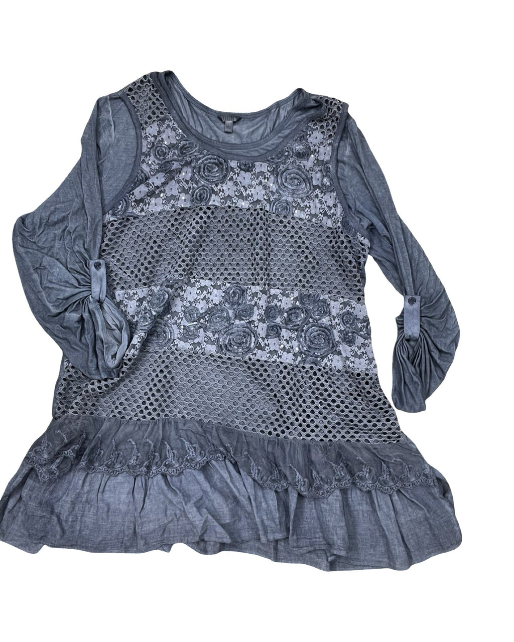 Top Ls By Kaktus In Blue, Size:L