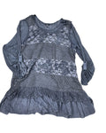 Top Ls By Kaktus In Blue, Size:L